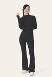 Chocolate Fitted Active Yoga Lightweight Top Zip Up Workout Jacket For Women M/L - Dropwear