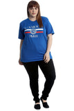 Amour Paris Print Baggy Short Sleeve T-Shirt For Women  - Dropwear