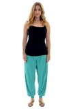 Green Spot Plus Size Polka Dot Print Harem Trouser For Women 24-26 - Dropwear