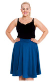 Flared Elastic Waist Skater Skirt For Women  - Dropwear