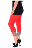 Scallop Edge Sequin Leggings For Women  - Dropwear