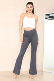High Waisted Wide Leg Flared Palazzo Trousers For Women  - Dropwear