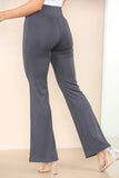 High Waisted Wide Leg Flared Palazzo Trousers For Women  - Dropwear