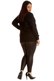 Black Purple Floral Embroidered Quilted Bomber Jacket For Women 22-24 - Dropwear
