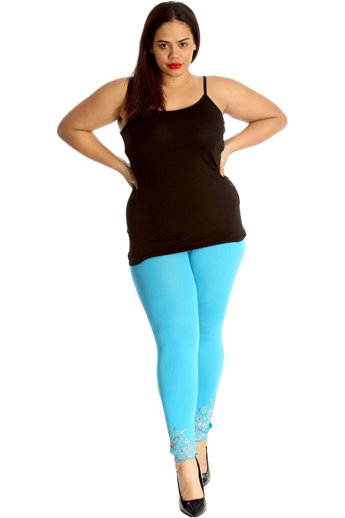 Sequin Stretch Leggings For Women  - Dropwear