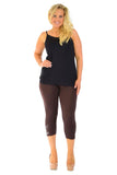 Green Plus Size 3/4 Butterfly Sequin Leggings For Women 16-18 - Dropwear