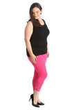 Grey Plus Size 3/4 Butterfly Sequin Leggings For Women 28-30 - Dropwear