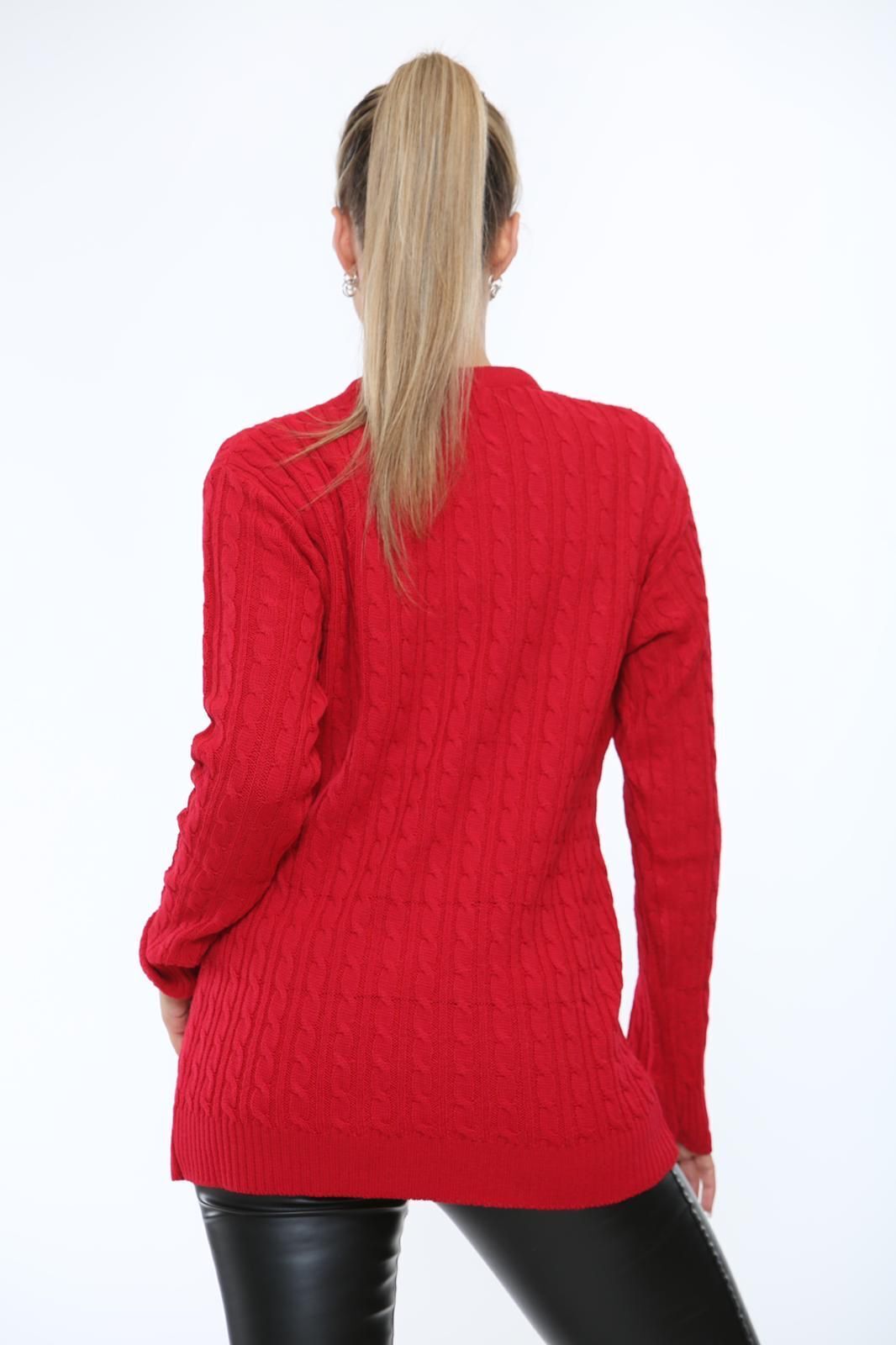 Cable Knit Top Jumper Sweater For Women  - Dropwear