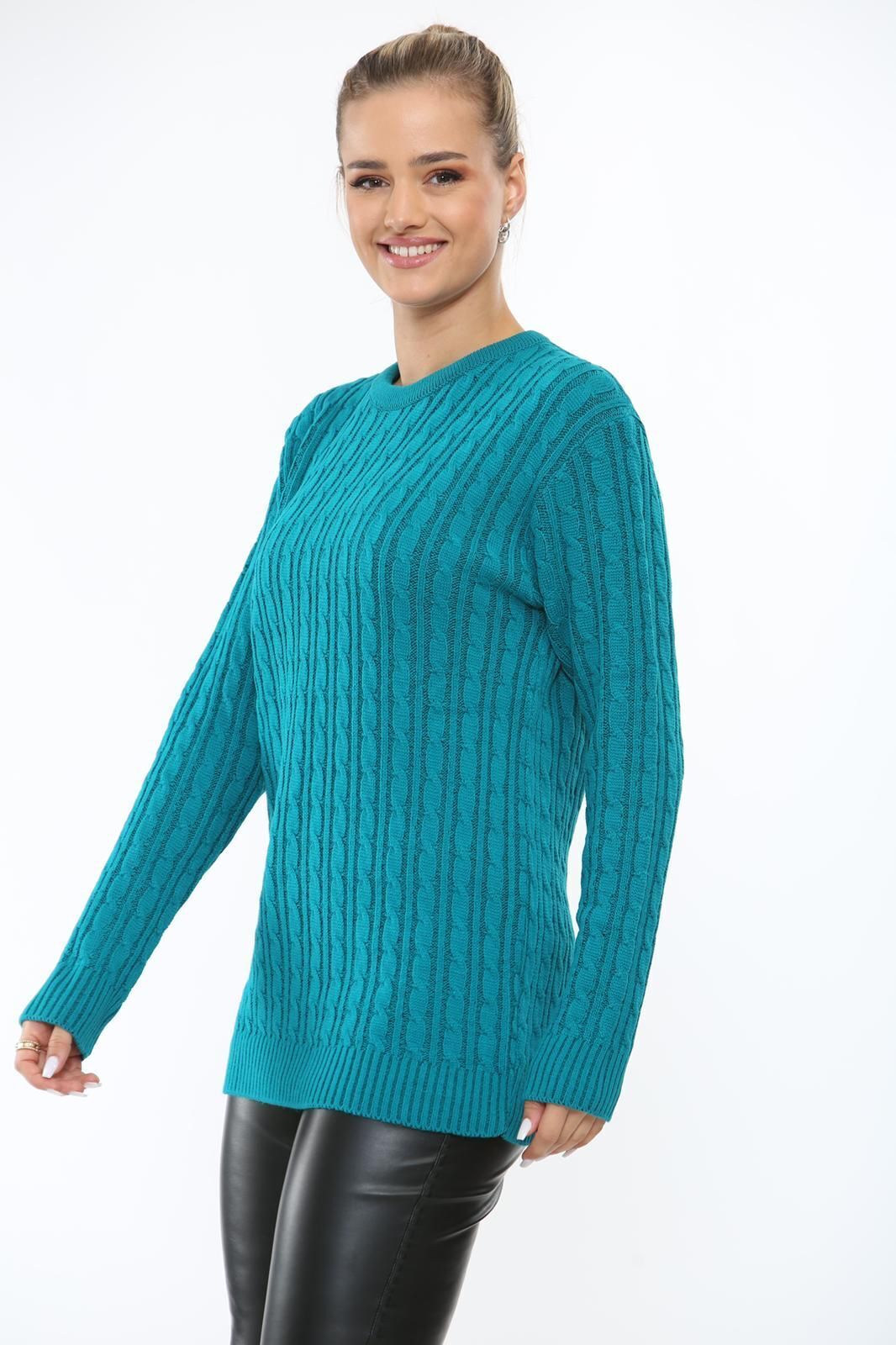 Cable Knit Top Jumper Sweater For Women  - Dropwear