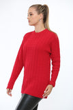 Cable Knit Top Jumper Sweater For Women  - Dropwear