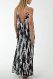 Tie Dye Cami Maxi Dress For Women  - Dropwear