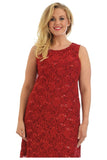 Black Plus Size Flapper Lace Dress For Women 24-26 - Dropwear
