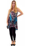 Abstract Print Print Strappy Dress Vest Top For Women  - Dropwear