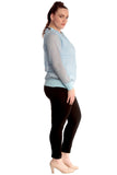 Black Mesh Bomber Jacket Ladies Net Plain Top For Women 16 - Dropwear