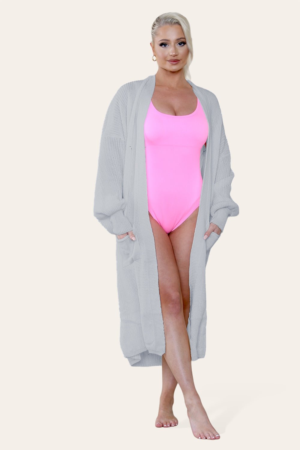 Ladies Balloon Sleeve Cardigan For Women  - Dropwear