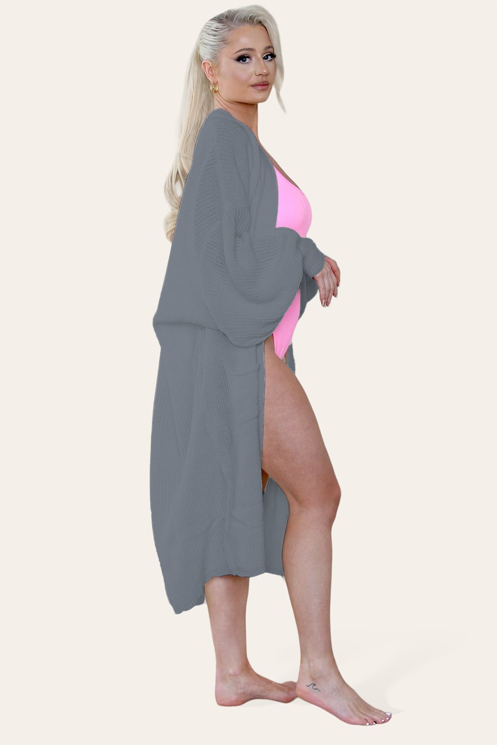 Ladies Balloon Sleeve Cardigan For Women  - Dropwear