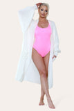 Beige Ladies Balloon Sleeve Cardigan For Women ONE SIZE UK FIT (8-16) - Dropwear