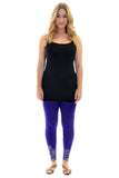 Sequin Scallop Beaded Flower Petal Leggings For Women  - Dropwear