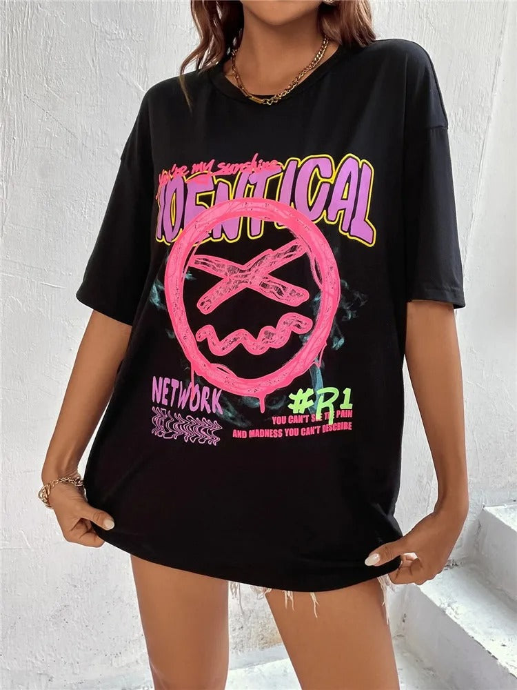 Black Identical Black T-Shirt For Women 8-10 - Dropwear