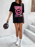 Identical Black T-Shirt For Women  - Dropwear