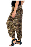 Leopard Plus Size Leopard Print Harem Trouser For Women 20-22 - Dropwear