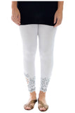 Sequin Scallop Beaded Flower Petal Leggings For Women  - Dropwear
