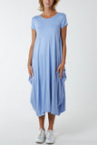 Sugar Pink Cap Sleeve Plain Parachute Dress For Women ONE SIZE - Dropwear