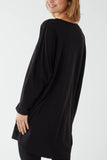 Sequin Teddy Bear Christmas Sweatshirt Jumper For Women  - Dropwear