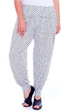 Plus Size Polka Dot Print Harem Trouser For Women  - Dropwear