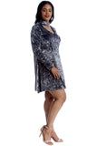Green Plus Size Plain Velvet Swing Top For Women 26-28 - Dropwear