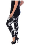 Letters Plus Size Love City Print Skinny Stretchy Leggings For Women 16-18 - Dropwear