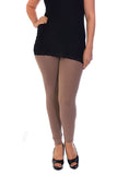 Blue Plus Size Plain Long Leggings For Women 24-26 - Dropwear