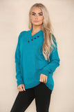 Red V Neck Cable Knitted Jumper For Women 18 - Dropwear