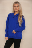 Black V Neck Cable Knitted Jumper For Women 12 - Dropwear