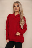 Black V Neck Cable Knitted Jumper For Women 8 - Dropwear
