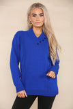 Red V Neck Cable Knitted Jumper For Women 8 - Dropwear