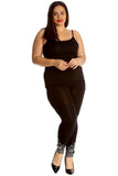 Sequin Stretch Leggings For Women  - Dropwear