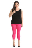 Navy Blue Plus Size 3/4 Butterfly Sequin Leggings For Women 16-18 - Dropwear