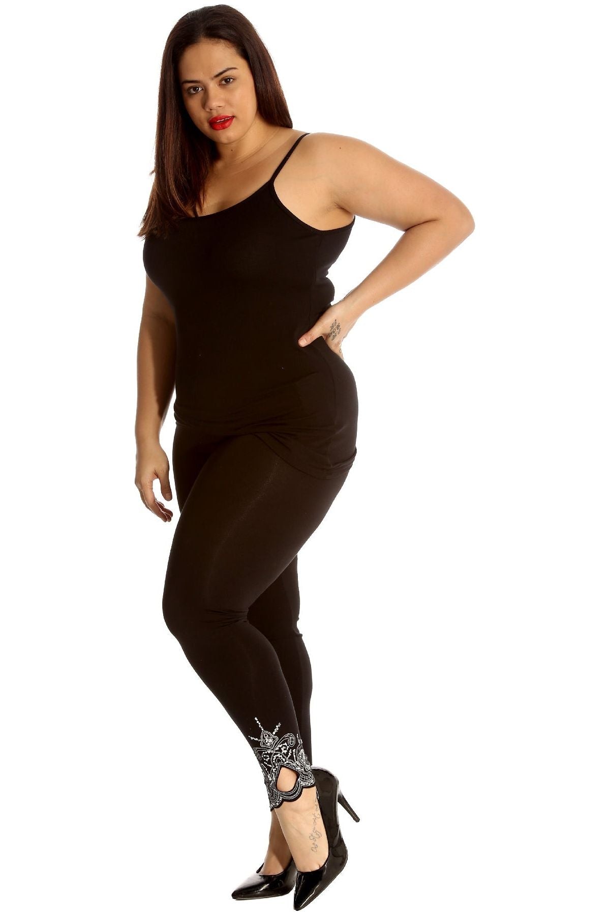 Sequin Stretch Leggings For Women  - Dropwear