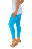 Mocha Plus Size Plain Long Leggings For Women 20-22 - Dropwear