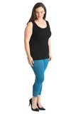 Grey Plus Size 3/4 Butterfly Sequin Leggings For Women 16-18 - Dropwear