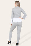 Ribbed Lounge Wear Flared Shirt and Leggings Co-Ord Set For Women  - Dropwear