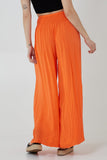 Shirred Deep Waist Band Wide Culottes For Women  - Dropwear