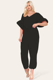 Ruffle Sleeves Frill Tie Jumpsuit For Women  - Dropwear