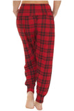 Red Tartan Plus Size Red Tartan Print Harem Trouser For Women 24-26 - Dropwear