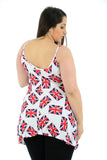 Union Jack Flag Print Swing Top For Women  - Dropwear
