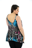 Abstract Animal Paisley Print Vest Top For Women  - Dropwear