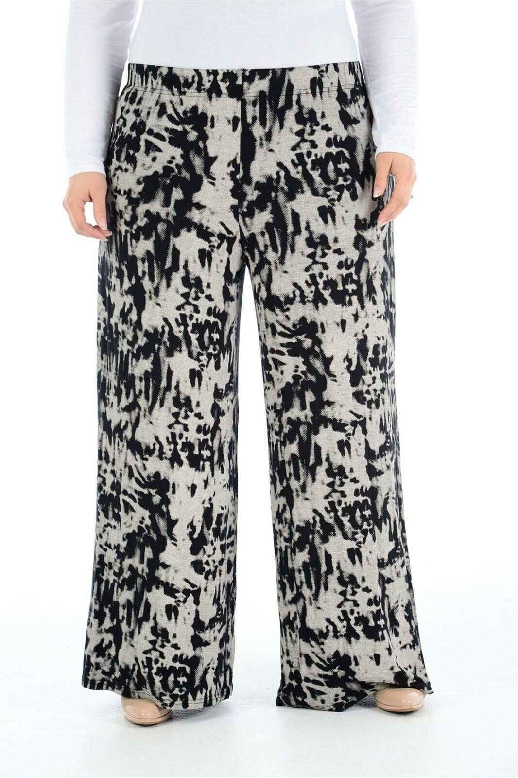 Tie Dye Plus Size Tie Dye Print Palazzo Trouser For Women 16-18 - Dropwear
