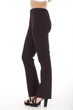 Black Plus Size Bootleg Ribbed Trouser For Women 20 - Dropwear