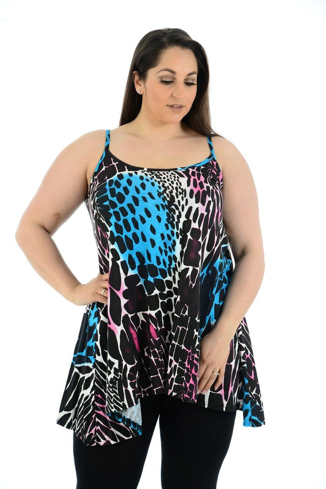 Abstract Animal Paisley Print Vest Top For Women  - Dropwear